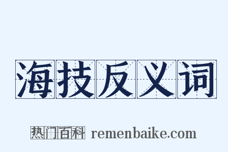 海技反义词是什么意思的图片
